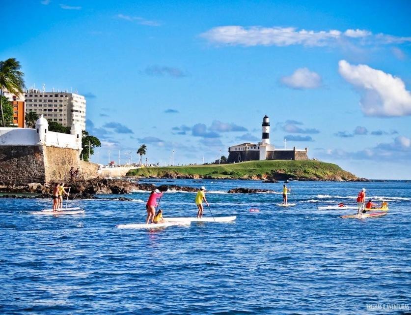 Apart Flat Farol da Barra Salvador Bagian luar foto